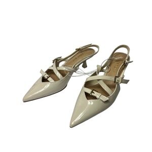 Madden Girl Pointed Toe Heels Kitten Heeled Strap Dress Shoes Women's size 7‎